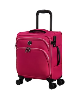 IT Luggage Trinary Magenta Blush Underseat Suitcase with TSA Lock