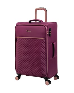IT Luggage Bewitching Potent Purple Medium Expandable Suitcase with TSA Lock
