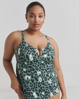 Elomi Jungle Bay Non Wired Moulded Cup Tankini Top Olive