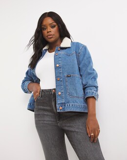 Wrangler Western Ranch Jacket with Removable Shearling