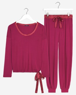 Figleaves Camelia Rouche Side Top and Cuffed Trouser