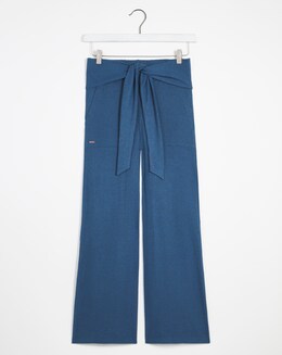 Figleaves Supersoft Luxury Rib Belted Wide Leg Trouser