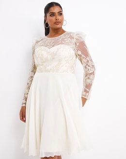 Chi Chi Mesh Embroidered Dress