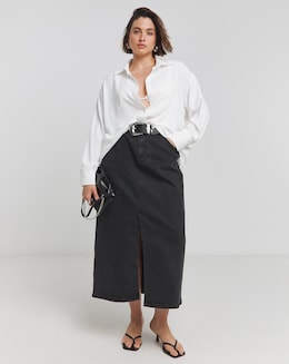 Ivory Oversized Textured Shirt