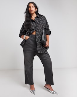 Embellished Oversized Shirt