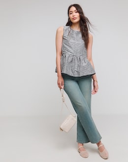 Gingham Check Vest