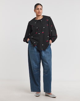 Embroidered Cherry Blouse