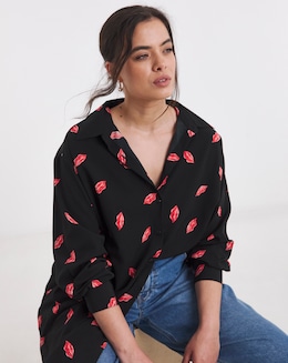 Lips Print Relaxed Value Shirt