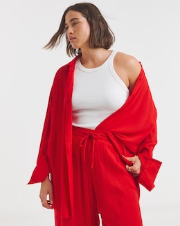 Scarlet Crinkle Shirt