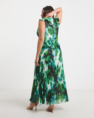 Joanna Hope Ruffle Pleated Dress - Image 4