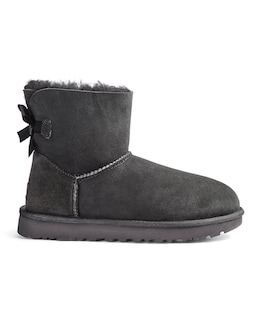 Ugg Mini Bailey Bow II Black Standard Fit Boots