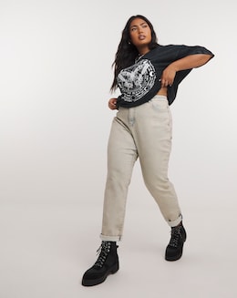 Vintage Wash Lara Slim Mom Jean