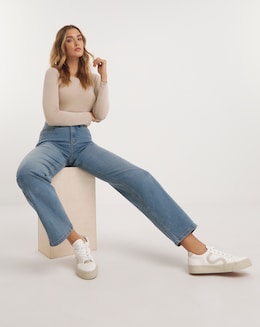 Light Blue 24/7 Dad Jeans