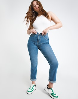 24/7 Western Blue Straight Leg Jeans