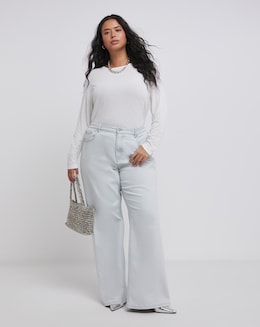 Ivory Semi Sheer Mesh Top