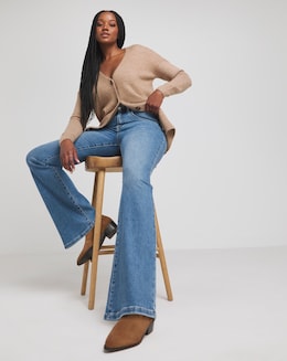 Blue Y2K Denim Flare
