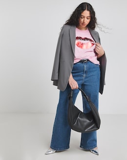 Pink Foil Lips T-Shirt