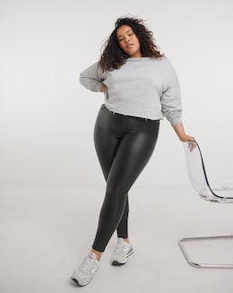 Black Coated Skinny Jeggings