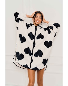 Jim Jam the Label Oversized Heart Hoody