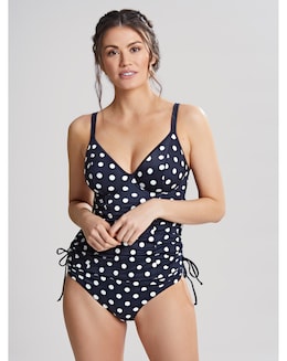 Panache Anya Riva Wired Tankini Top Navy Spot