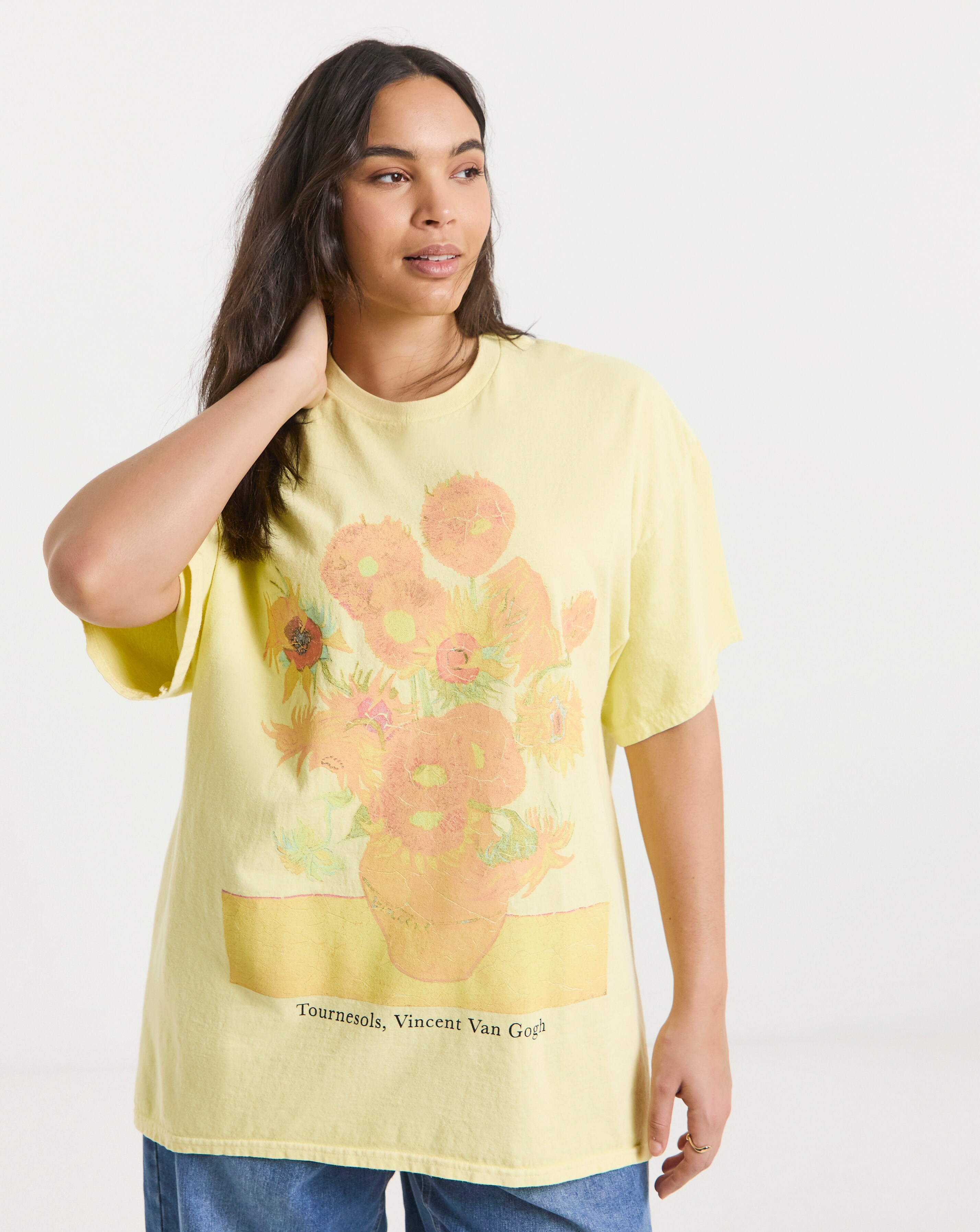 pale yellow plus size tops