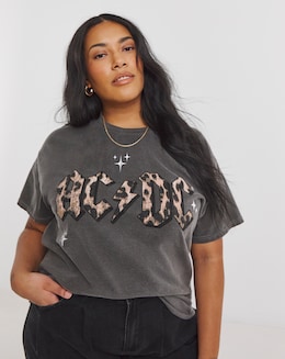 Acid Wash ACDC License T-Shirt