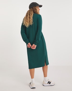 Green Midi Sweatshirt Dress - Image 3