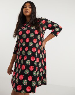 Supersoft Novelty Print Dress