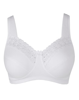 Miss Mary Broderie Anglaise Cotton Non Wired Bra