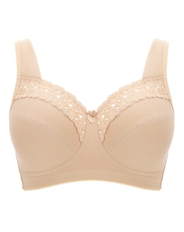 Miss Mary Broderie Anglaise Cotton Non Wired Bra