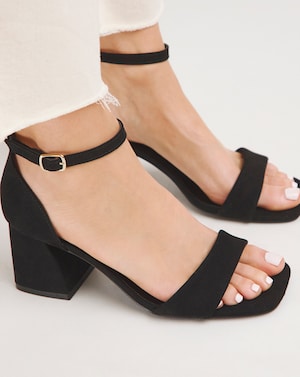 Barely There Heeled Sandals Ex Wide - Image 4