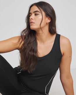 SB3 Black &amp; White Active Piping Vest