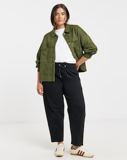 Black Barrel Leg Jogger