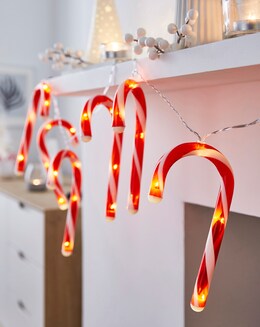 Candy Cane Christmas String Lights