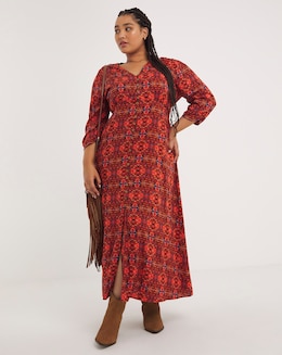 Joe Browns Layla Red Button Through Dress