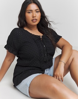 Joe Browns Joyful Broderie Blouse