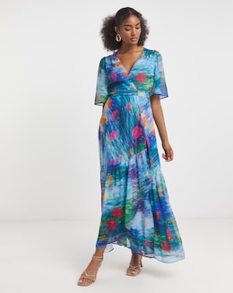 Hope &amp; Ivy Felicia Wrap Maxi Dress