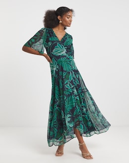 Hope &amp; Ivy Magda Wrap Maxi Dress
