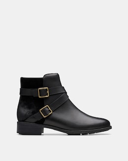 Clarks Havisham Bay Leather Buckle Boot Standard Fit