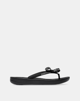 Fit Flop iQushion Glitz Bow Flip-Flops Standard Fit