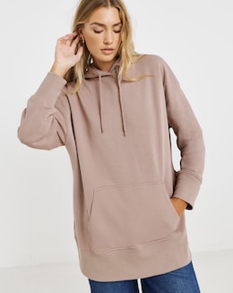 Mocha Longline Hoodie
