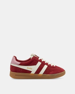 Gola Cyclone Trainers - Deep Red/Off White/Candy/Gum
