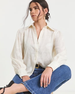 Flounce London Lace Frill Blouse
