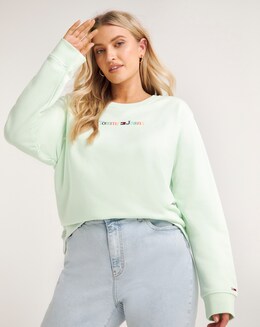 Tommy Jeans Logo Crew Neck Sweatshirt