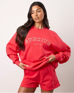 Gym King Shadow Oversized Crew Sweatshirt