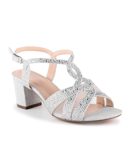 Paradox London Nadia Wide E Fit Block Heel Sandal