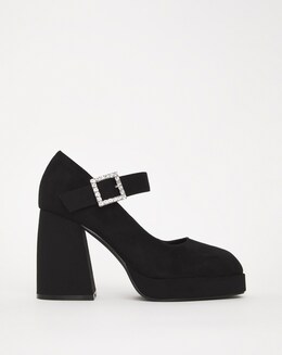 Tortosa Mary Jane Platform Heeled Shoes Ex Wide Fit