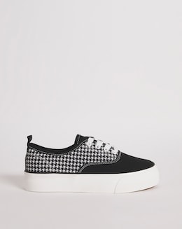 Gracie Stitch Detail Chunky Plimsole Wide E Fit