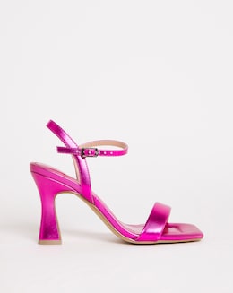 Malin Barely There Flare Heeled Sandals Ex Wide Fit