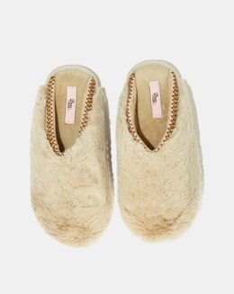 Boux Avenue Plush Faux Fur Mule Platform Slippers